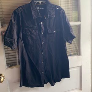 UnderCurrent S Men’s Cotton Button Up Cargo Shirt